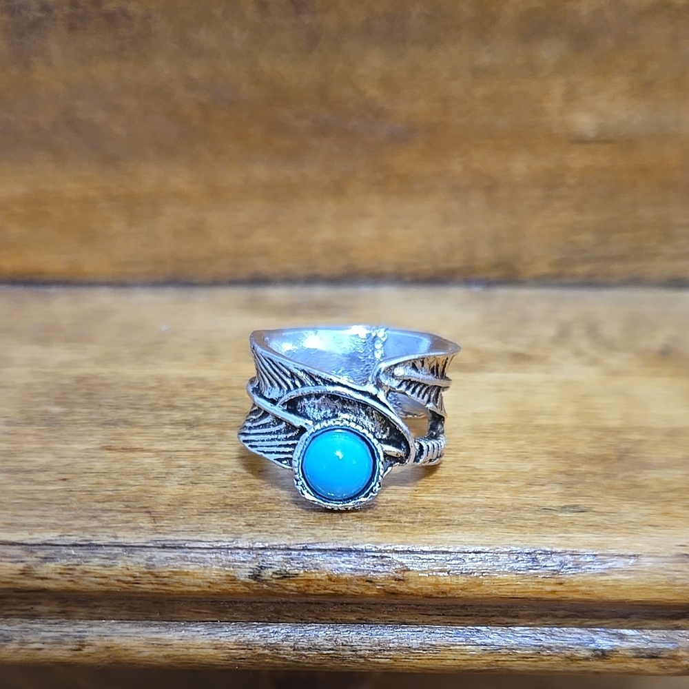 Faux Turquoise Ring Size 5